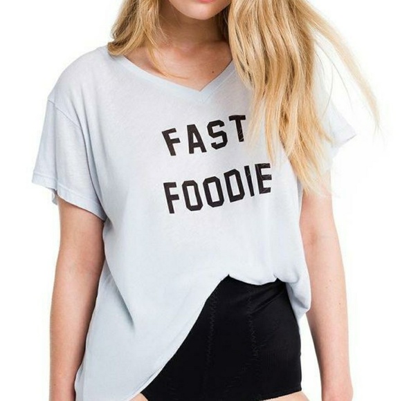SOLD NWT WILDFOX GRAPHIC TEE WIDE FAST FOODIE